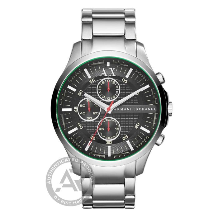 Ανδρικό Ρολόι ARMANI EXCHANGE Hampton με Μαύρο Καντράν | AX2163 SKU-78200