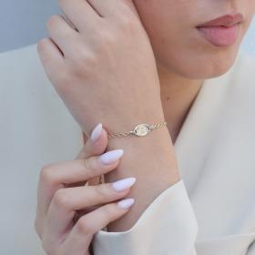 Βραχιόλι Κωνσταντινάτο Διπλής Όψεως Χρυσός Κ9 SKU-78531