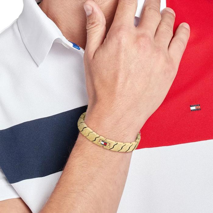 Βραχιόλι Ανδρικό Tommy Hilfiger από Ανοξείδωτο Ατσάλι