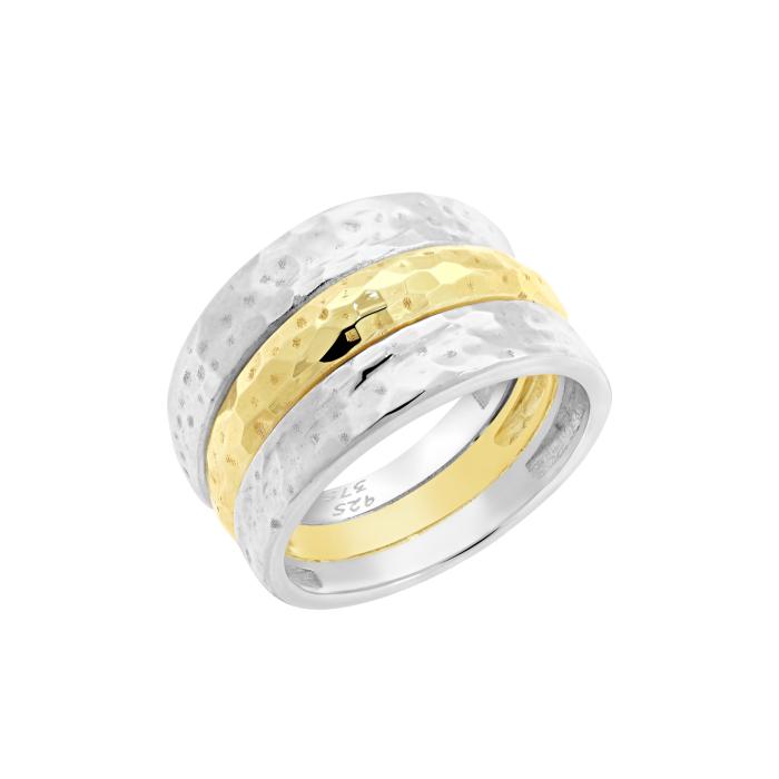 Δαχτυλίδι Fashion Χρυσός Κ9 & Ασήμι 925° SKU-78132
