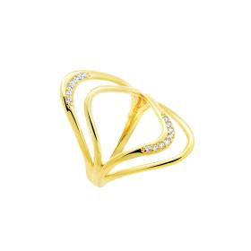 Δαχτυλίδι Fashion Χρυσός Κ9 με Ζιργκόν SKU-78479