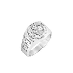 Δαχτυλίδι με Αρχαιοελληνικά Μοτίβα Ασήμι 925° SKU-78001