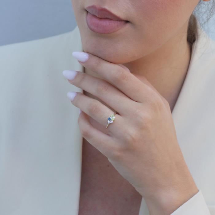 Δαχτυλίδι με Ζιργκόν Χρυσός Κ9 SKU-78642