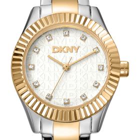 Γυναικείο Ρολόι DKNY Chambers Glitz με Ασημί Καντράν | DK1L017M0075 SKU-78238