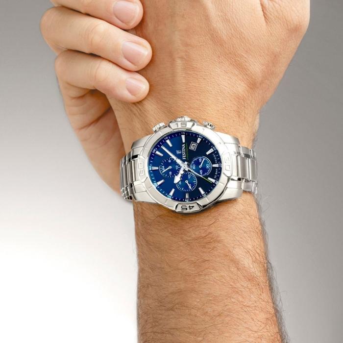 Ανδρικό Ρολόι FESTINA με Ασημί Μπρασελέ | F20704-4 SKU-78076