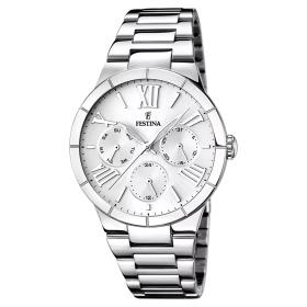 Γυναικείο Ρολόι FESTINA Boyfriend με Ασημί Καντράν | SKU-78077