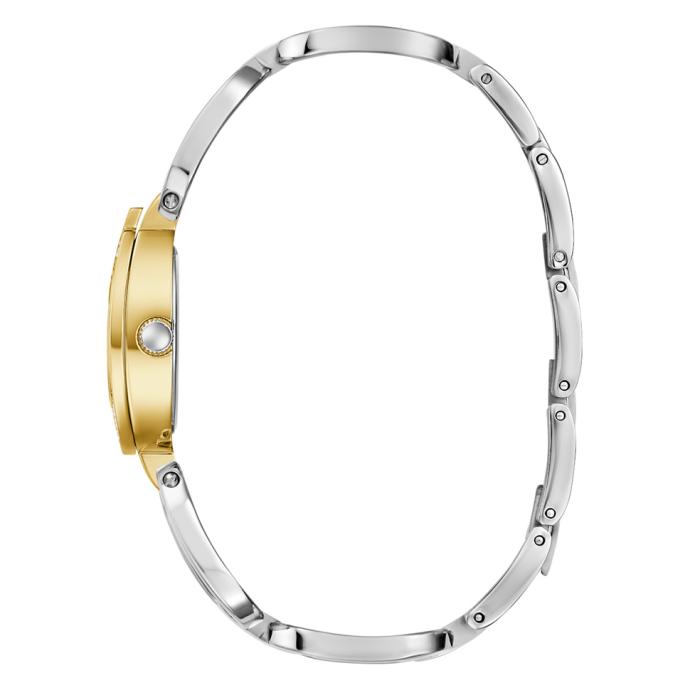 Γυναικείο Ρολόι GUESS Gia με Κρύσταλλα & Δίχρωμο Μπρασελέ | gw0683l6 SKU-78018