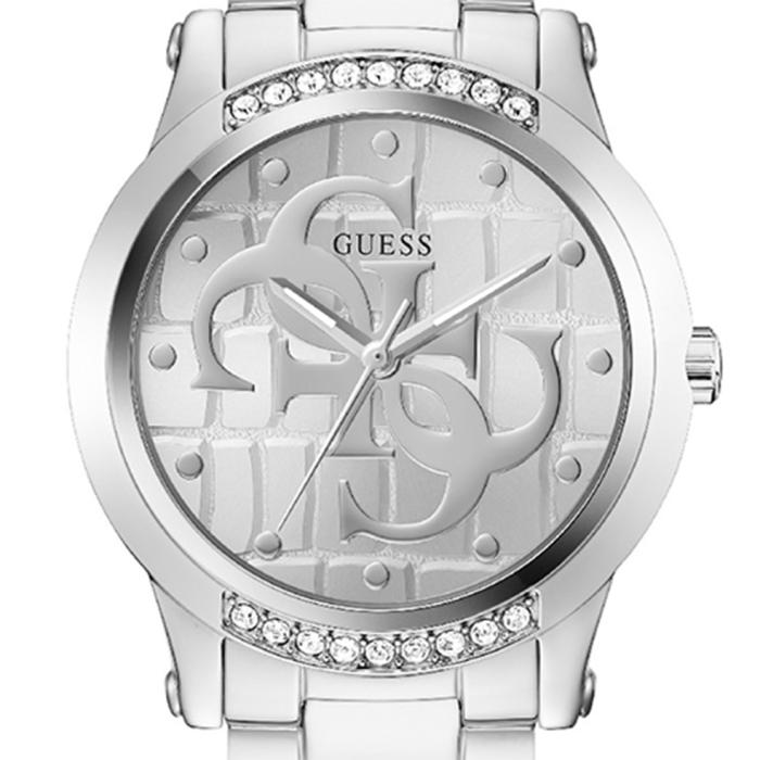 Γυναικείο Ρολόι GUESS Annette Κρύσταλλα & Ασημί Καντράν | GW0861L1 SKU-78019