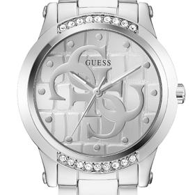 Γυναικείο Ρολόι GUESS Annette Κρύσταλλα & Ασημί Καντράν | GW0861L1 SKU-78019