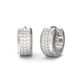 Σκουλαρίκια Guess Stylish Ανοξείδωτο Ατσάλι & Ζιργκόν | JUBE04583JWRHT/U SKU-78026