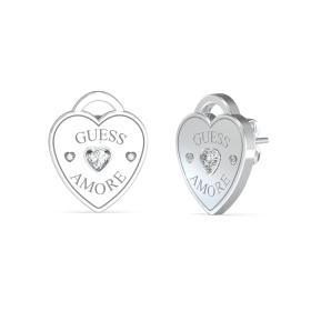 Σκουλαρίκια Guess Amore Ανοξείδωτο Ατσάλι & Ζιργκόν | JUBE05058JWRHT/U SKU-78045