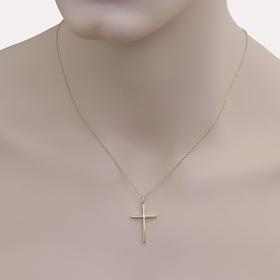 Κλασικός Σταυρός Χρυσός Κ14 με Λουστρέ Φινίρισμα SKU-78849