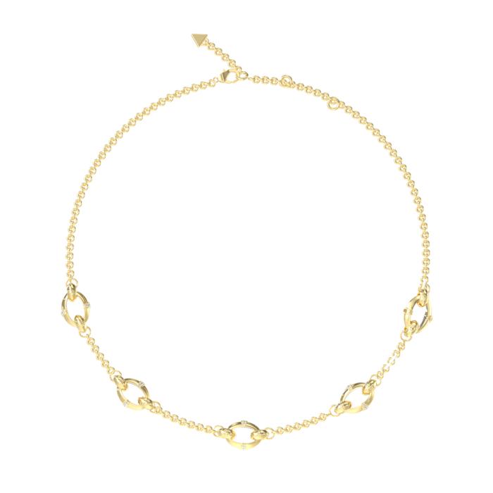 Γυναικείο Κολιέ GUESS Bamboo Ανοξείδωτο Ατσάλι & Ζιργκόν | JUBN05167JWYGT/U SKU-78337