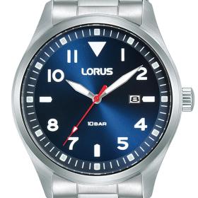 Ανδρικό Ρολόι LORUS Sports με Μπλέ Καντράν & Ασημί Μπρασελέ | RH925QX9 SKU-78264