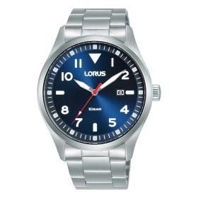 Ανδρικό Ρολόι LORUS Sports με Μπλέ Καντράν & Ασημί Μπρασελέ | RH925QX9 SKU-78264