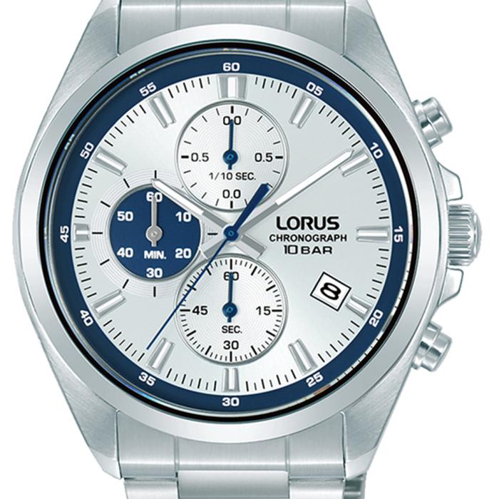 Ανδρικό Ρολόι LORUS Sports με Λευκό Καντράν & Ασημί Μπρασελέ | RM387JX9 SKU-78266