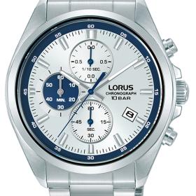 Ανδρικό Ρολόι LORUS Sports με Λευκό Καντράν & Ασημί Μπρασελέ | RM387JX9 SKU-78266