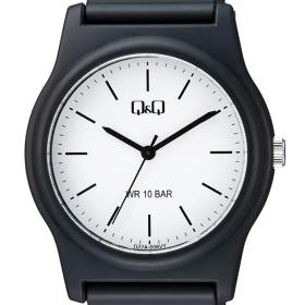 Ρολόι Q&Q με Λευκό Καντράν & Μαύρο Λουράκι | G22A-006VY SKU-78998