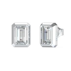 Σκουλαρίκια Guess Steel 4g Light Ανοξείδωτο Ατσάλι & Ζιργκόν | JUBE05250JWRHT/U SKU-78327