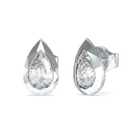Σκουλαρίκια GUESS Steel 4g Light Ανοξείδωτο Ατσάλι & Ζιργκόν | JUBE05247JWRHT/U SKU-78342