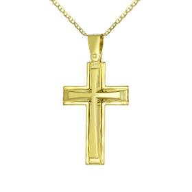Μοντέρνος Σταυρός Χρυσός Κ9 SKU-78324