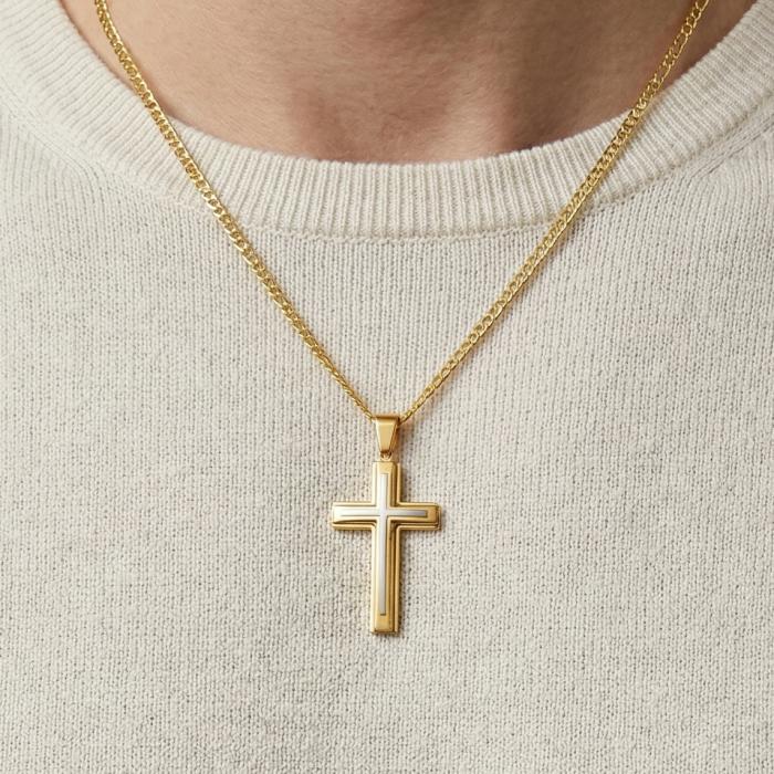 Σταυρός Χρυσός & Λευκόχρυσος Κ9 SKU-78322