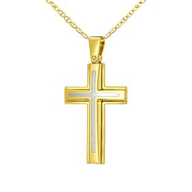 Σταυρός Χρυσός & Λευκόχρυσος Κ9 SKU-78322