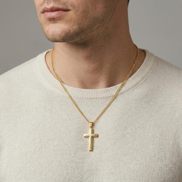 Σταυρός Χρυσός & Λευκόχρυσος Κ9 SKU-78322