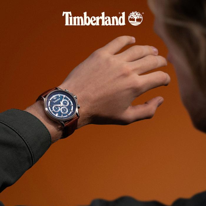 Ανδρικό Ρολόι TIMBERLAND Bernardston, Καφέ Δερμάτινο Λουράκι | TDWGF0054602 SKU-78660
