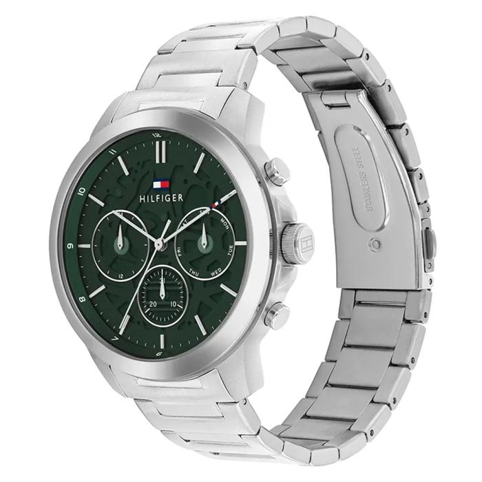 Ανδρικό Ρολόι TOMMY HILFIGER με Πράσινο Καντράν | 1710686 SKU-78303