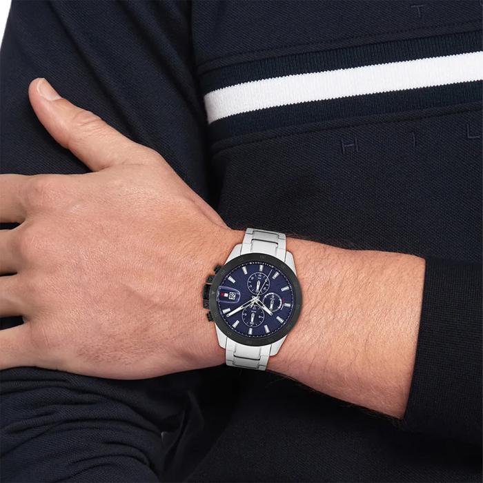 Ανδρικό Ρολόι TOMMY HILFIGER με Μπλέ Καντράν | 1792198 SKU-78306