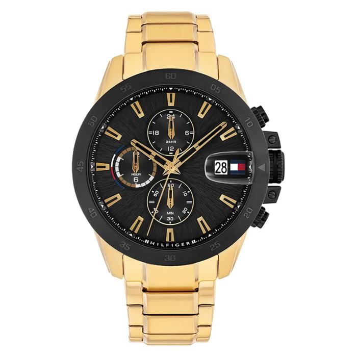 Ανδρικό Ρολόι TOMMY HILFIGER με Μαύρο Καντράν | 1792199 SKU-78307