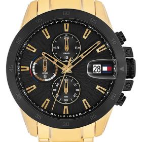 Ανδρικό Ρολόι TOMMY HILFIGER με Μαύρο Καντράν | 1792199 SKU-78307