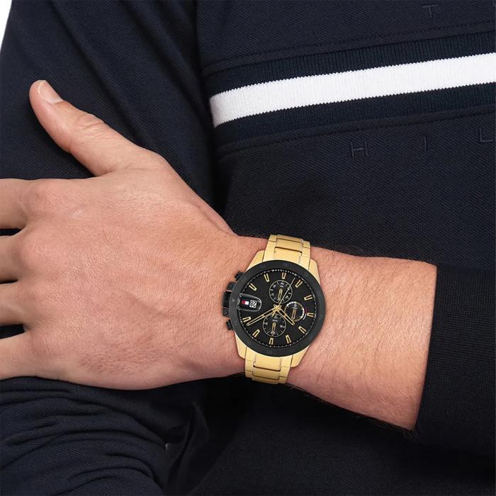 Ανδρικό Ρολόι TOMMY HILFIGER με Μαύρο Καντράν | 1792199 SKU-78307