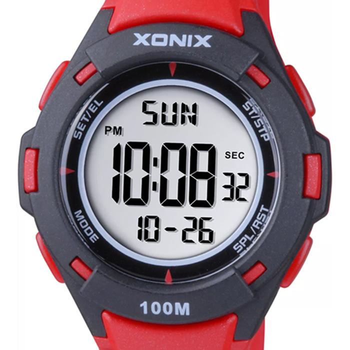 Ρολόι XONIX με Κόκκινο Λουράκι Σιλικόνης | BBN-004 SKU-78929