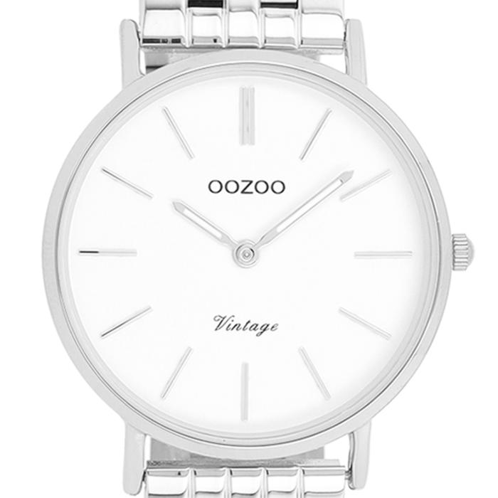 Γυναικείο Ρολόι OOZOO Vintage με Λευκό Καντράν | C20405 SKU-78284