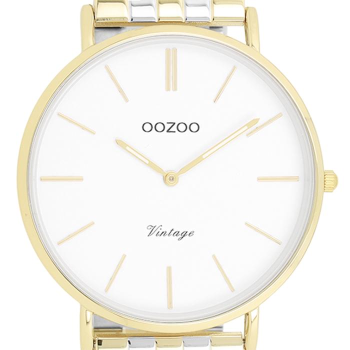 Γυναικείο Ρολόι OOZOO Vintage με Λευκό Καντράν | C20402 SKU-78289