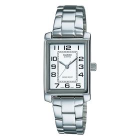 Γυναικείο Ρολόι CASIO με Λευκό Καντράν & Ασημί Μπρασελέ | LTP-1234PD-7BEG SKU-78780