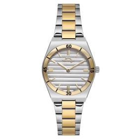 Γυναικείο Δίχρωμο Ρολόι SLAZENGER με Ασημί Καντράν | SL.09.2470.3.03 SKU-78800