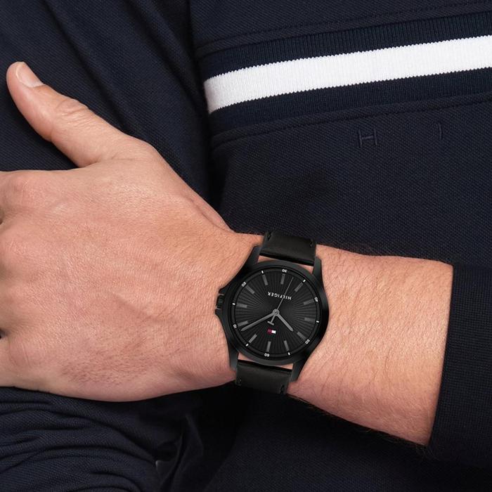 Ανδρικό Ρολόι TOMMY HILFIGER Bruce με Μαύρο Καντράν | 1792190 SKU-78786