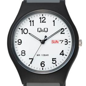 Ρολόι Q&Q με Λευκό Καντράν & Γκρί Λουράκι | V39A-003VY SKU-78986