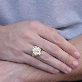 Ανδρικό Δαχτυλίδι με Αρχαιοελληνικό Ύφος Χρυσός K14 SKU-79490