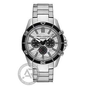 Ανδρικό Ρολόι ARMANI EXCHANGE Spencer με Λευκό Καντράν | AX1969 SKU-79223
