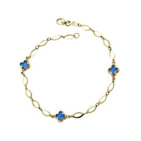 Βραχιόλι Αλυσίδα με Οπάλιο Χρυσός Κ9 SKU-79210