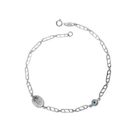 Βραχιόλι Παιδικό Κωνσταντινάτο Λευκόχρυσος Κ9 SKU-79964