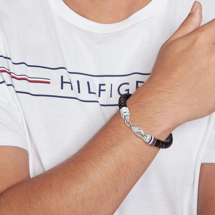 Βραχιόλι Tommy Hilfiger από Ανοξείδωτο Ατσάλι & Καφέ Δέρμα | 2790632 SKU-79067