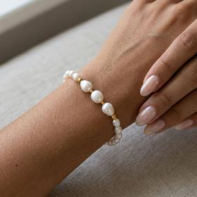 Βραχιόλι Χρυσός K14 με Μαργαριτάρια SKU-79459