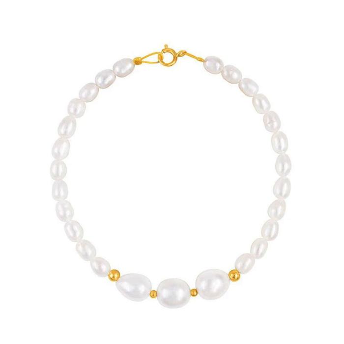 Βραχιόλι Χρυσός K14 με Μαργαριτάρια SKU-79459