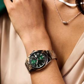 Ανδρικό Ρολόι BULOVA Surveyor Αυτόματο με Πράσινο Καντράν SKU-79723
