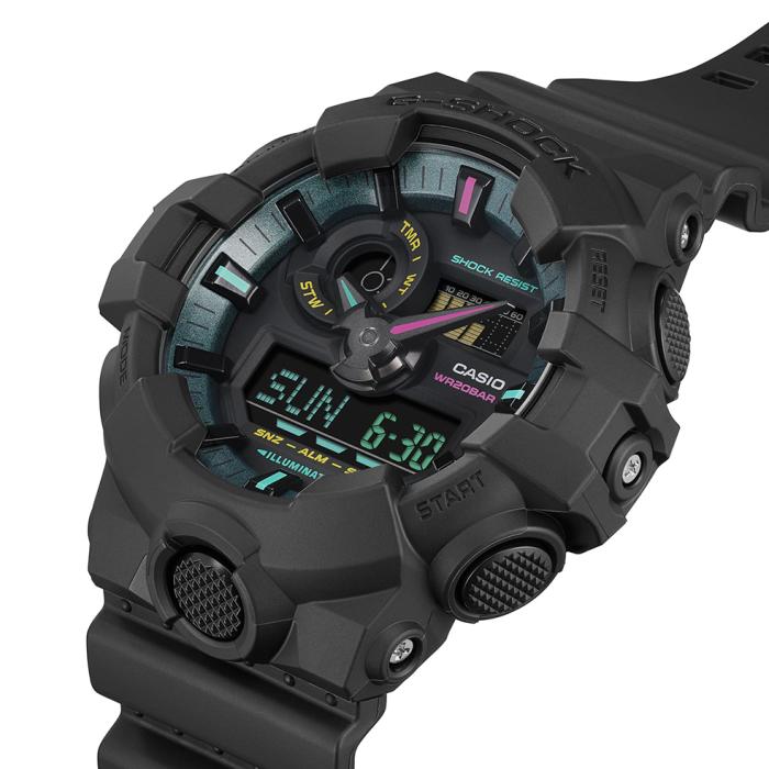 CASIO G-SHOCK Anadigi με Μαύρο Λουράκι | GA-700MF-1AER SKU-79602